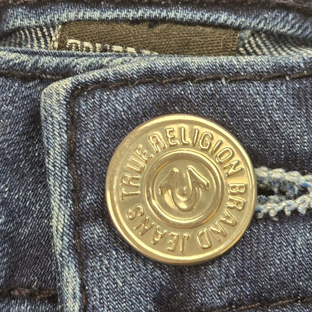 True Religion‎ Geno Relaxed Slim Kids Jeans Dark Wash Blue Size 8